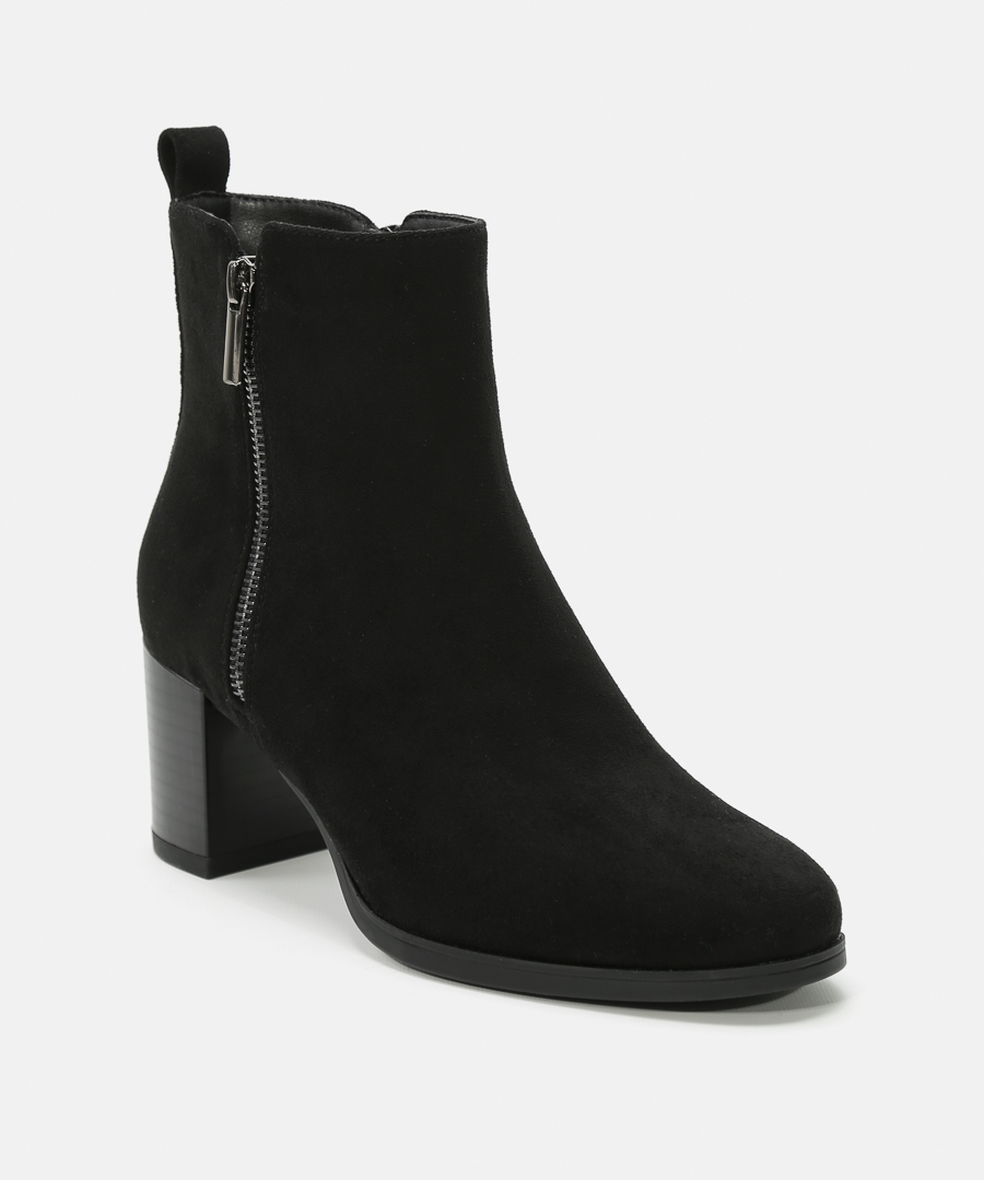 Botines tacón cremallera externa image number null